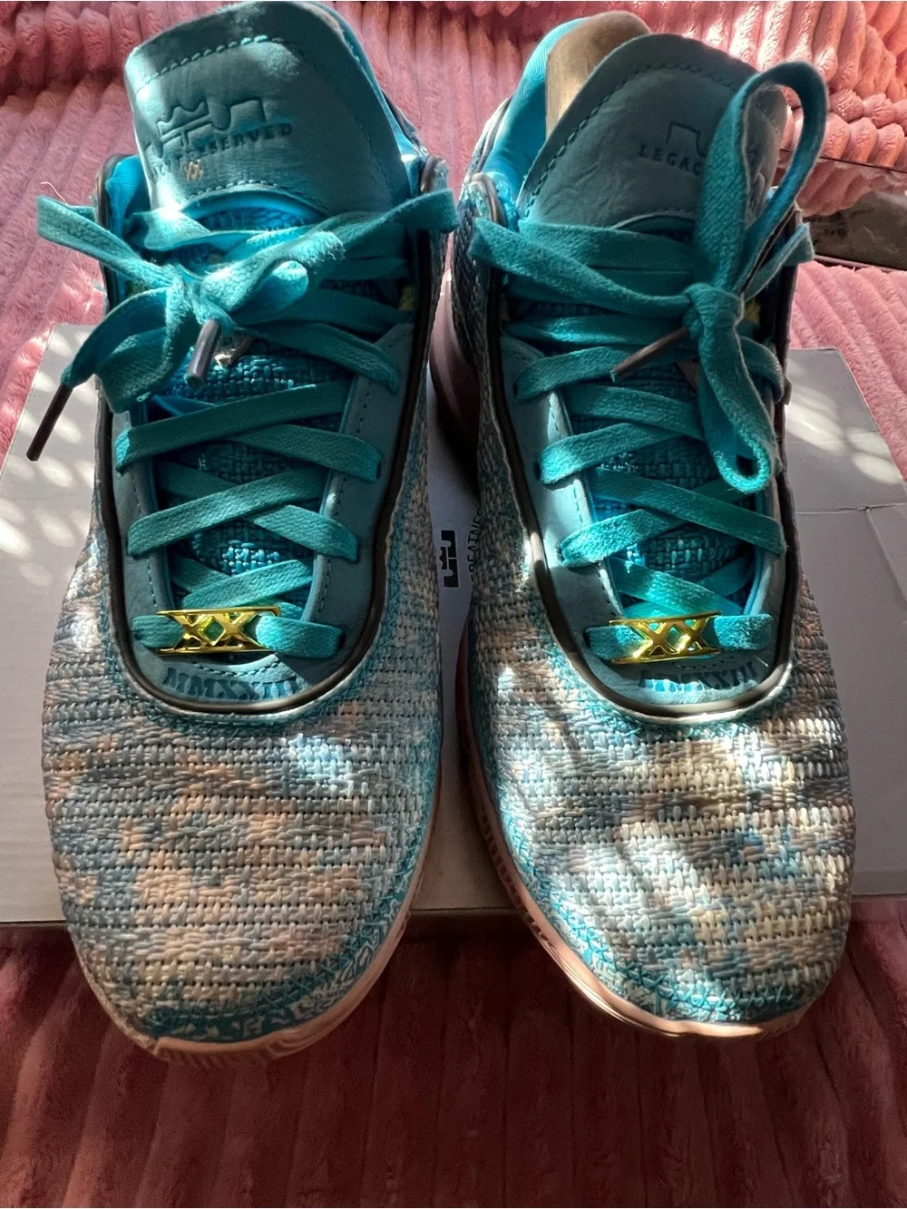 Lebron XX Low-Top Athletic Sneakers with Cream Swoosh